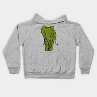 Green Elephant Kids Hoodie